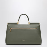Dolce & Gabbana My Sicily Medium Grained Leather Handbag Green