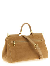 Dolce & Gabbana My Sicily Suede Handbag Beige