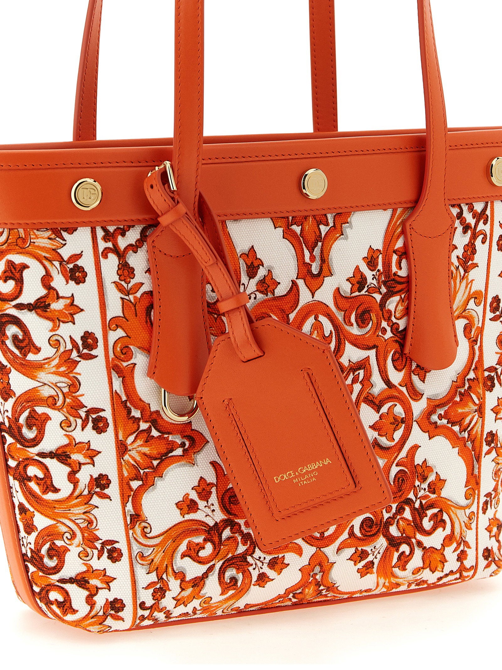 Dolce &amp; Gabbana Atene Shopping Bag Orange
