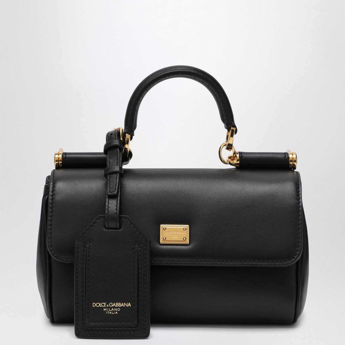 Dolce &amp; Gabbana Small My Sicily Handbag in Black Leather Black