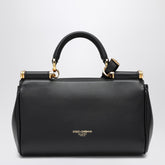 Dolce & Gabbana Small My Sicily Handbag in Black Leather Black