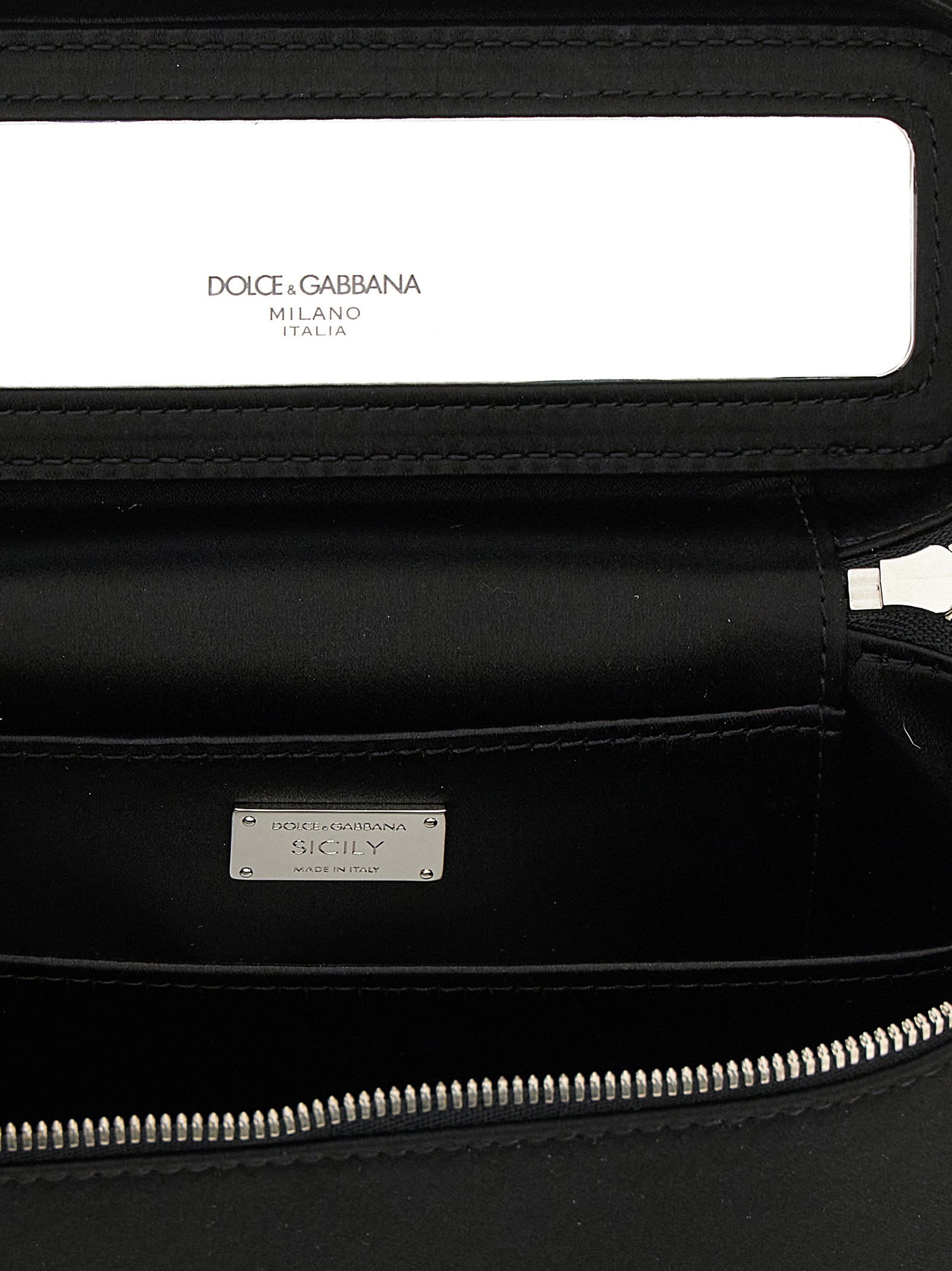 Dolce &amp; Gabbana Sicily Medium Shoulder Bag Black