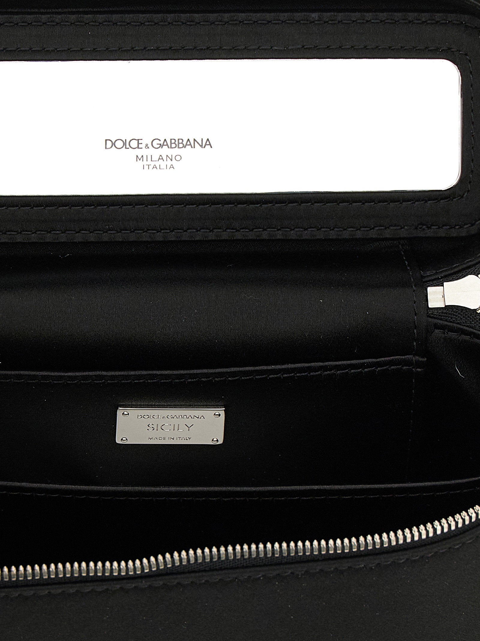 Dolce &amp; Gabbana Sicily Medium Shoulder Bag Black