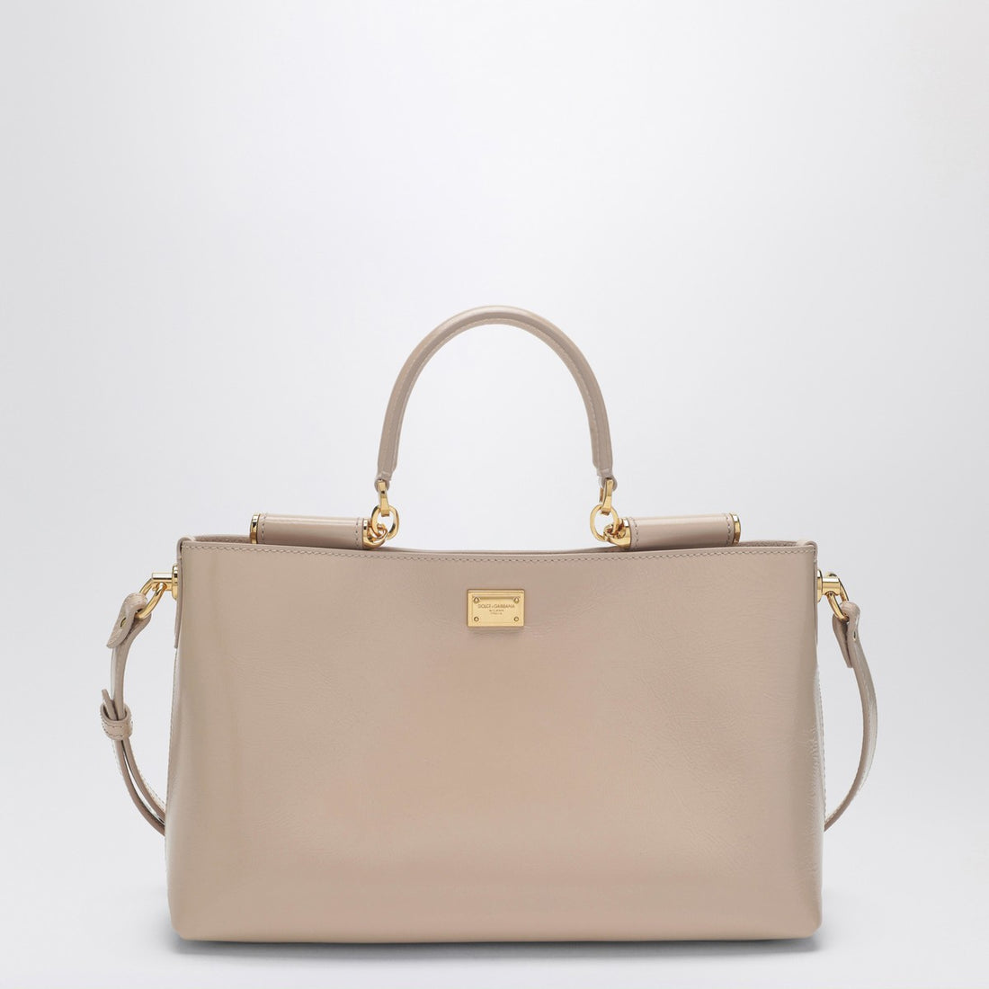 Dolce &amp; Gabbana Vittoria Leather Handbag Beige