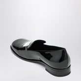 Givenchy Black Patent Leather Tuxedo Loafers Black