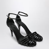 Givenchy Patent Cage Heeled Sandals Black