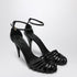 Givenchy Patent Cage Heeled Sandals Black