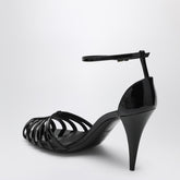 Givenchy Patent Cage Heeled Sandals Black