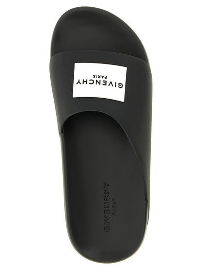 Givenchy Label Mules Black  