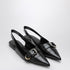 Givenchy Voyou Black Leather Slingback Pumps Black