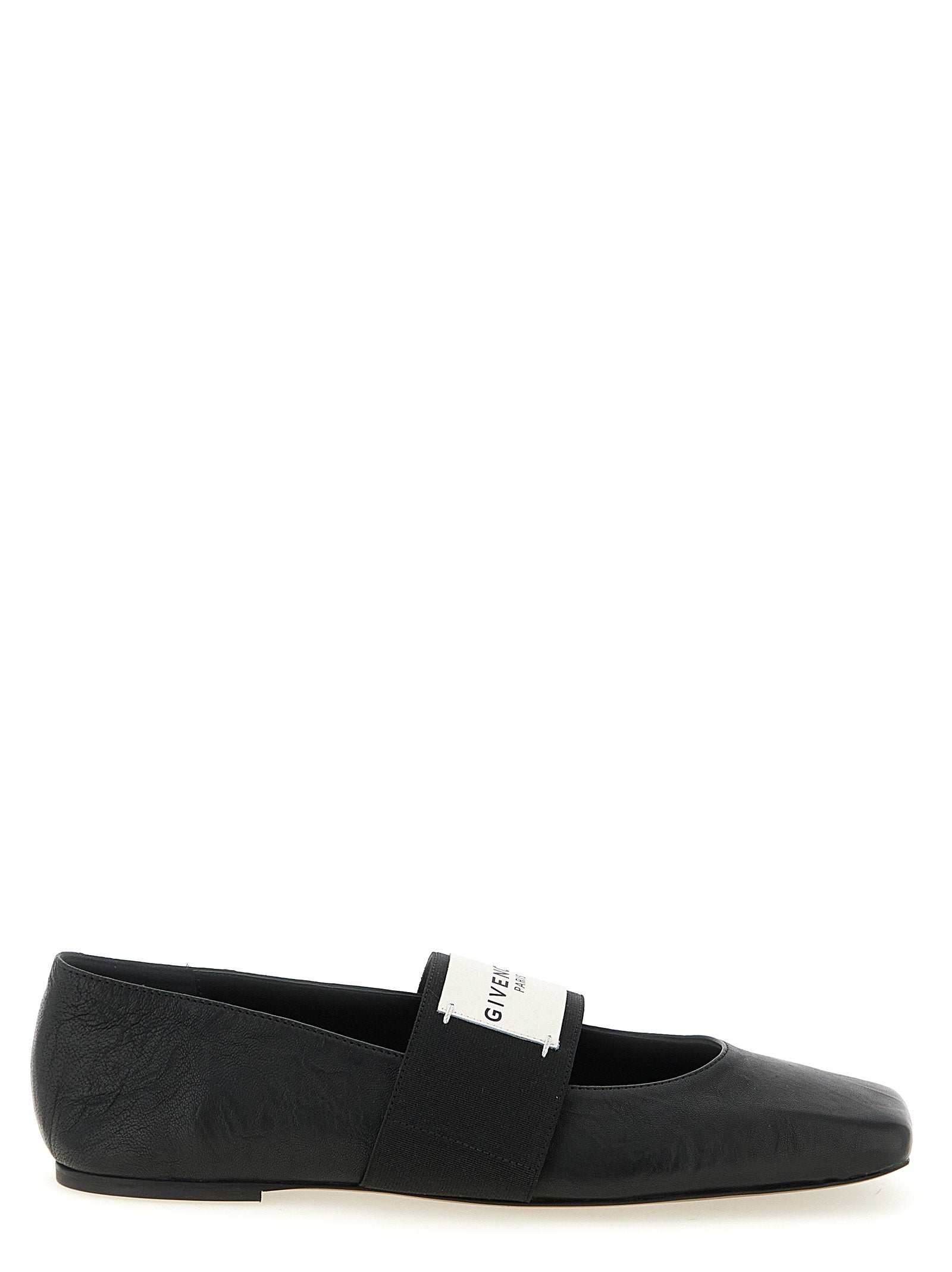 Givenchy Sliced Square Ballet Flats Black