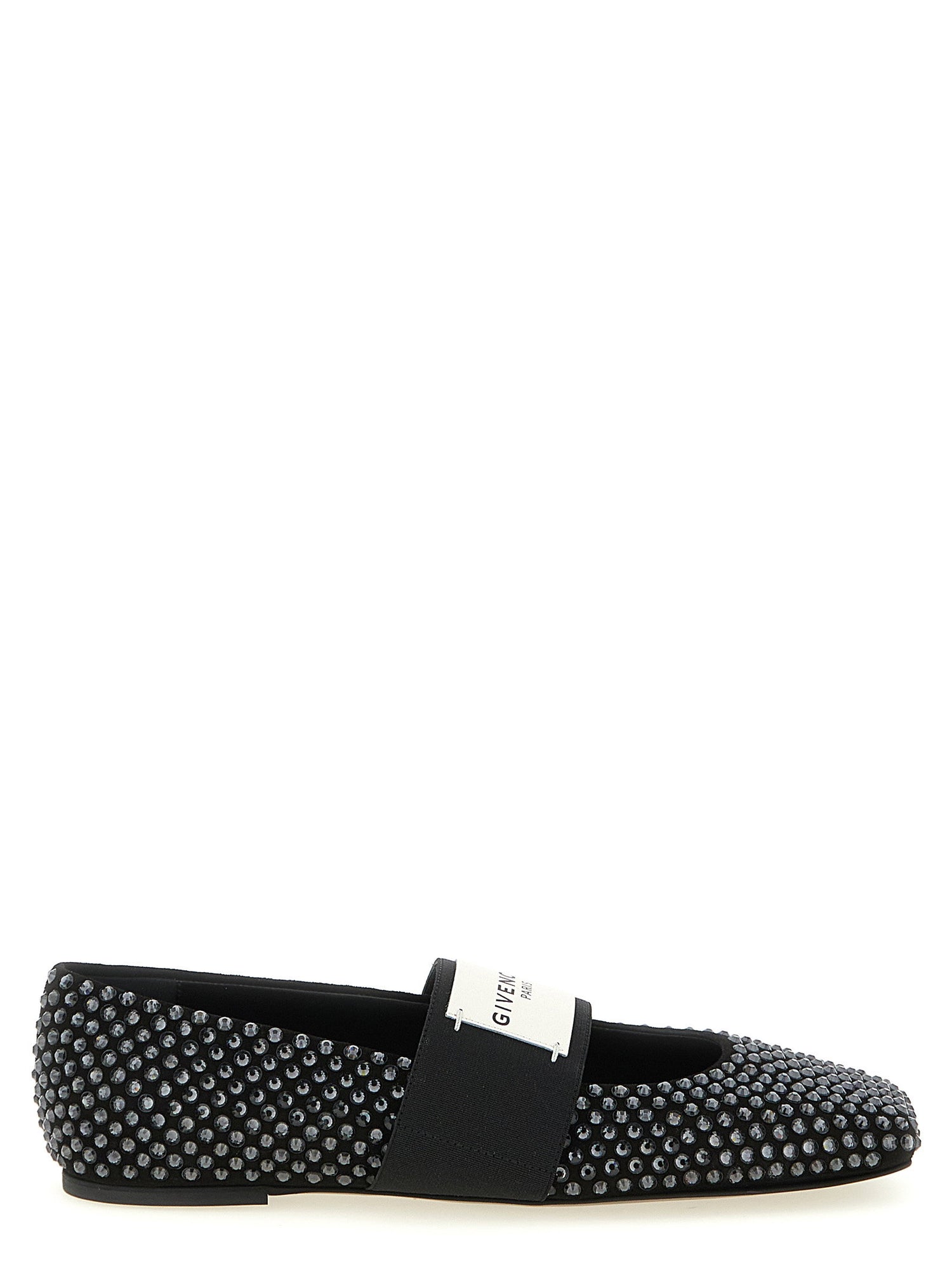 Givenchy Sliced Square Ballet Flats Black