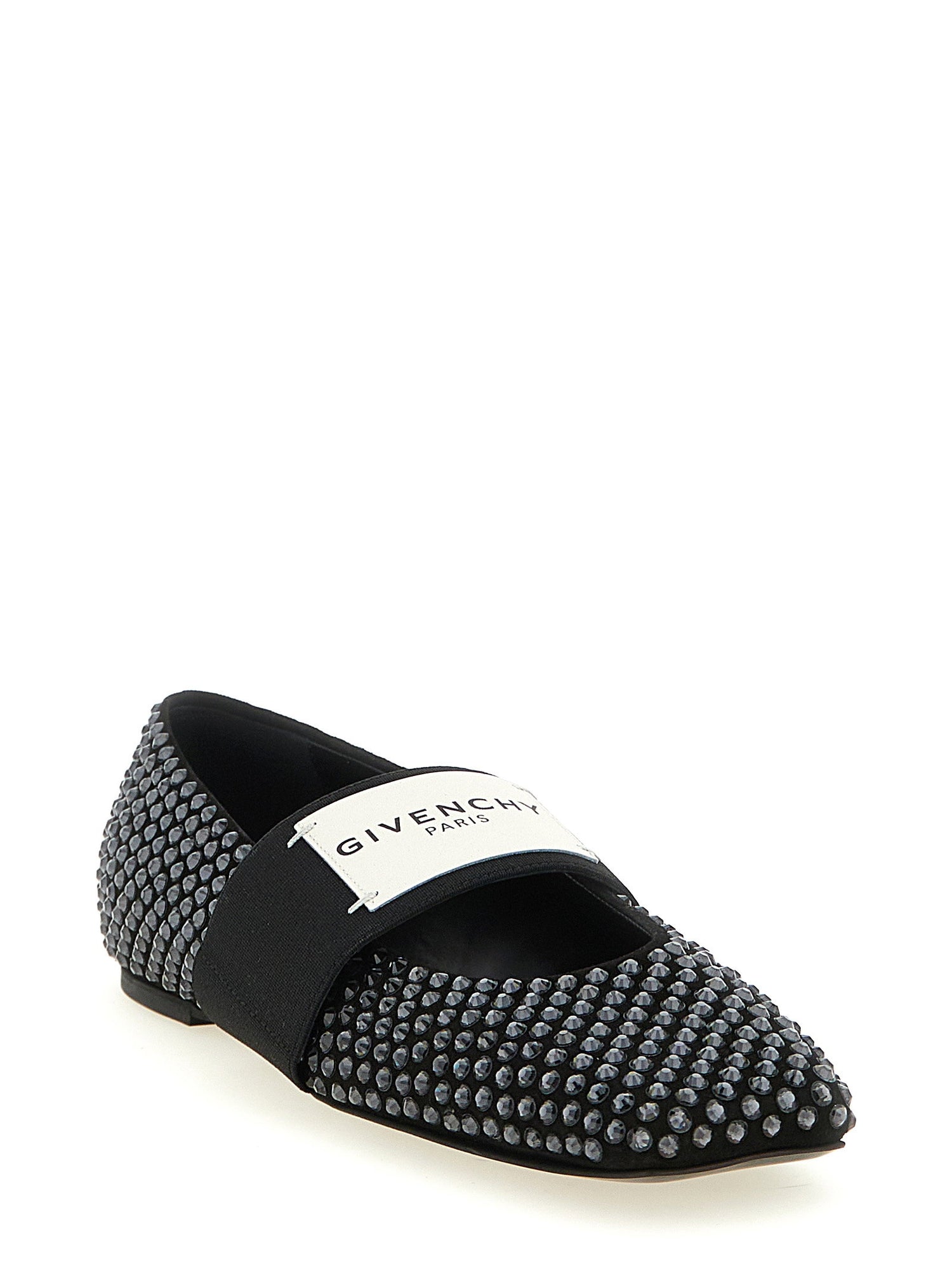 Givenchy Sliced Square Ballet Flats Black