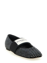 Givenchy Sliced Square Ballet Flats Black