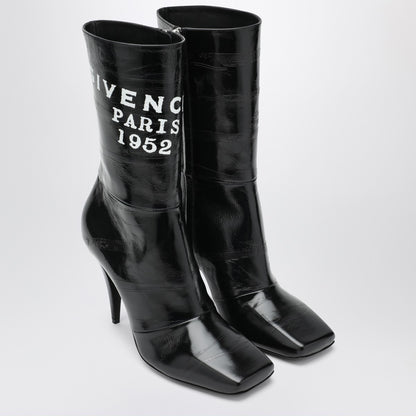 Givenchy Sliced Square Tape Leather Ankle Boots Black black