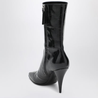 Givenchy Sliced Square Tape Leather Ankle Boots Black black