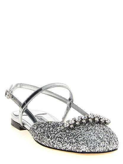 Jimmy Choo Belinda Slingback Silver