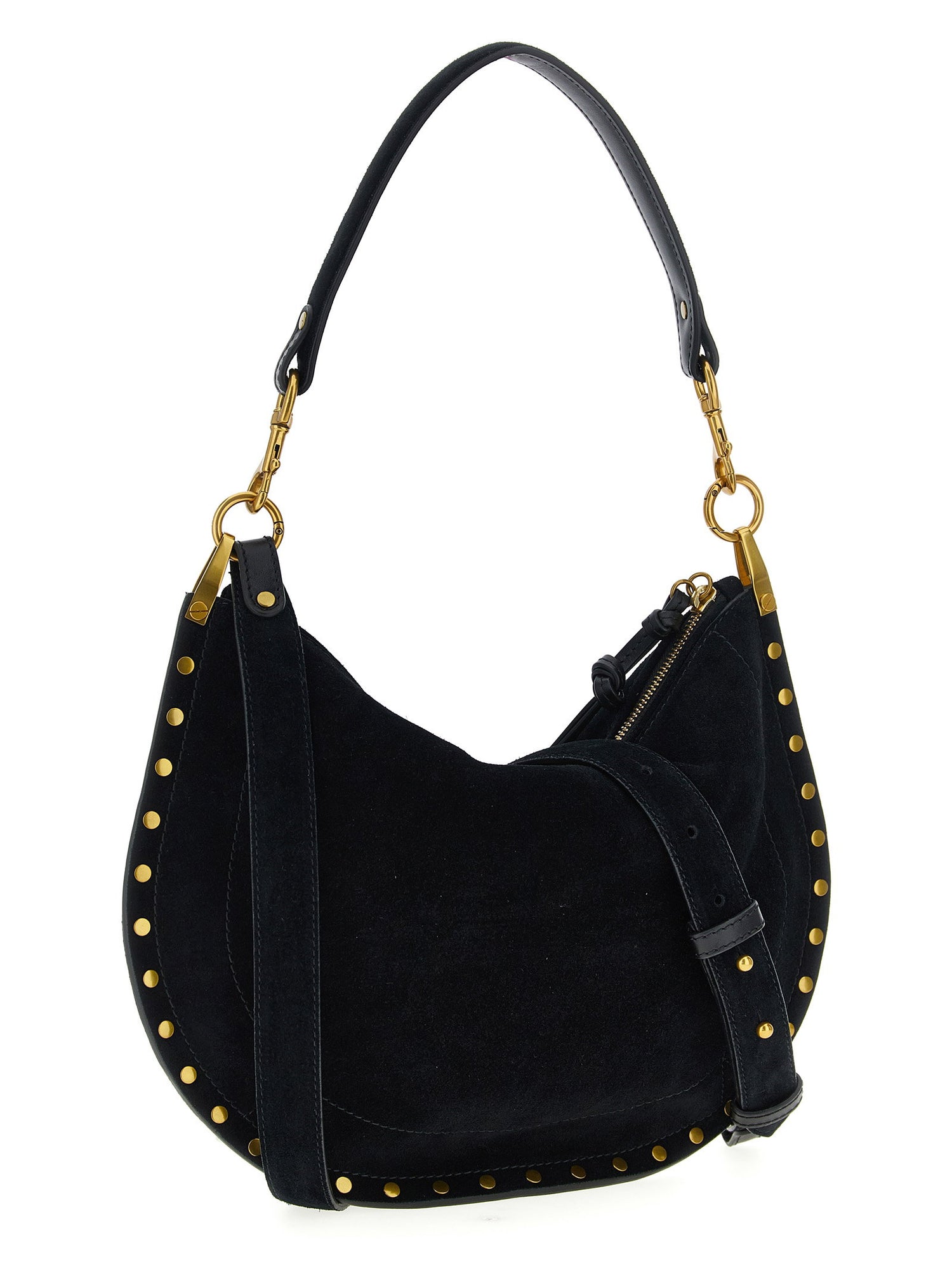 Isabel Marant Oskan Soft Zip Handbag Black