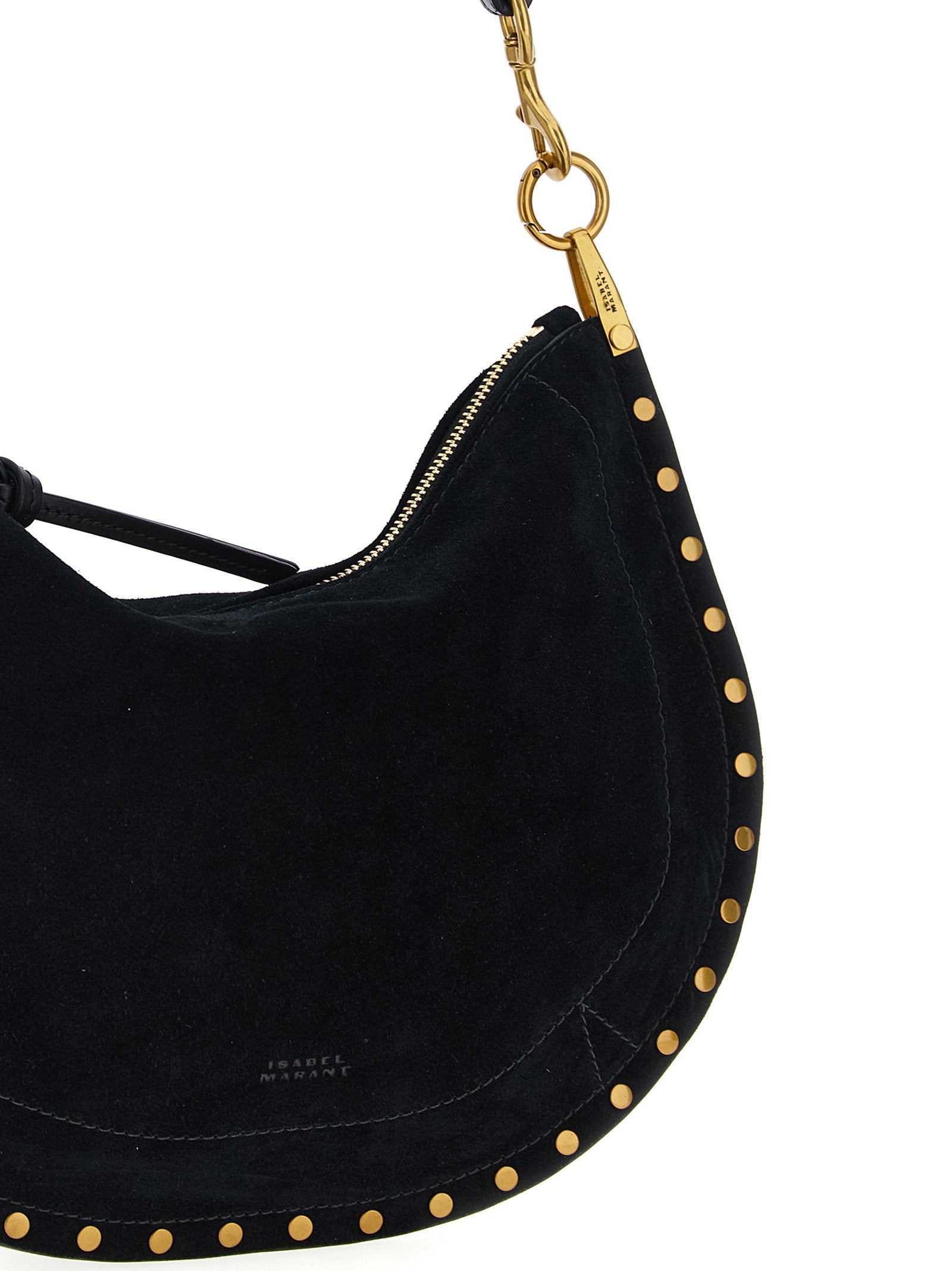 Isabel Marant Oskan Soft Zip Handbag Black