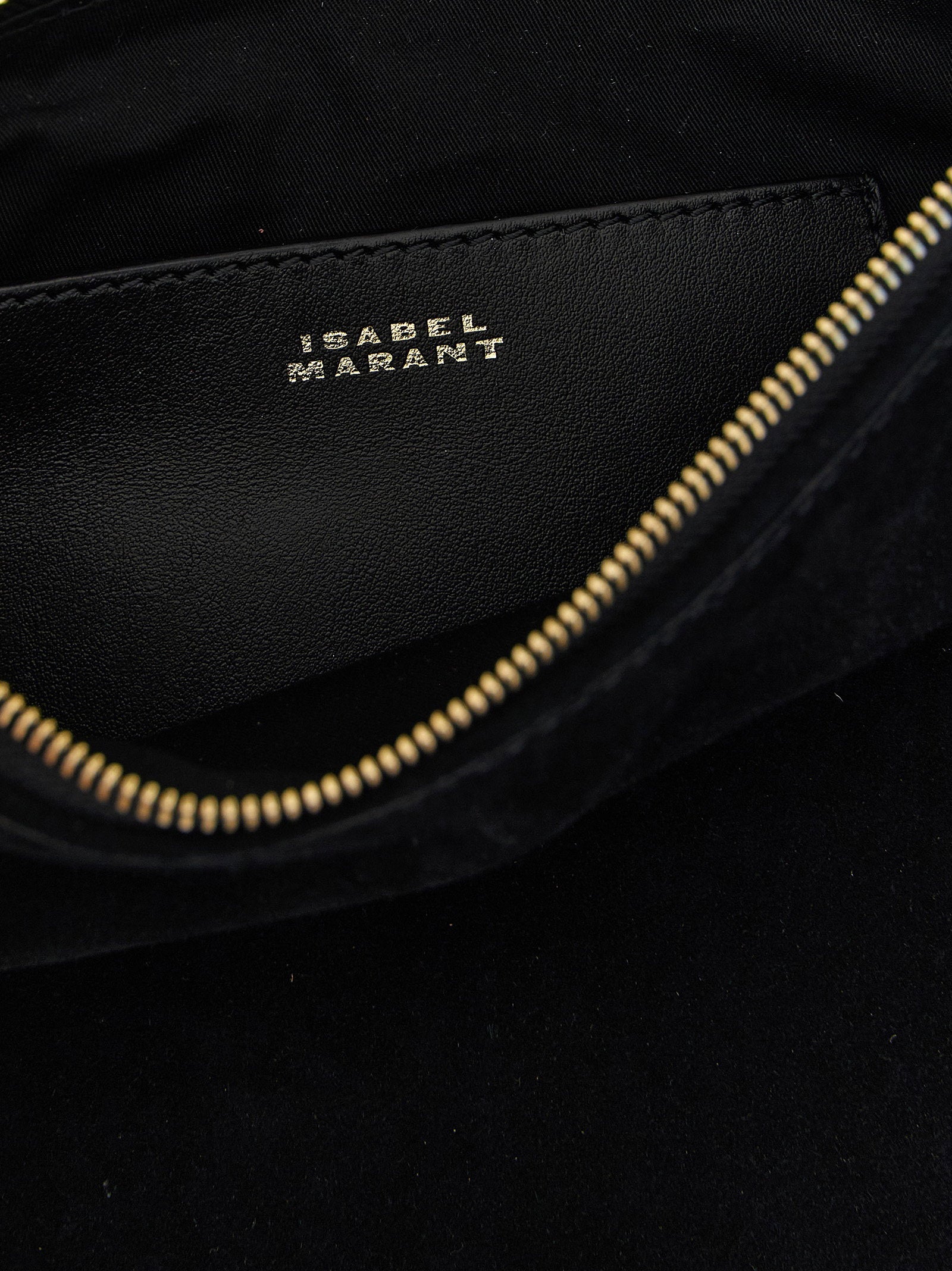 Isabel Marant Oskan Soft Zip Handbag Black