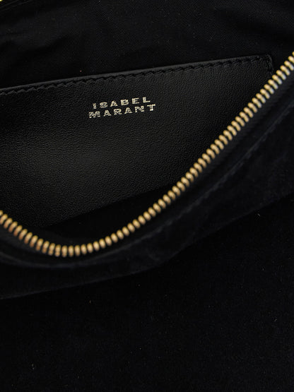 Isabel Marant Oskan Soft Zip Handbag Black