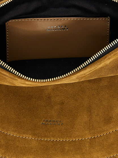Isabel Marant Oskan Hobo Zipped Shoulder Bag Brown