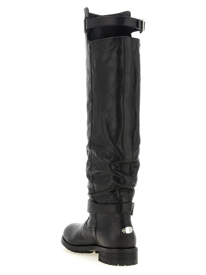 Jimmy Choo Biker Kb Boots Black