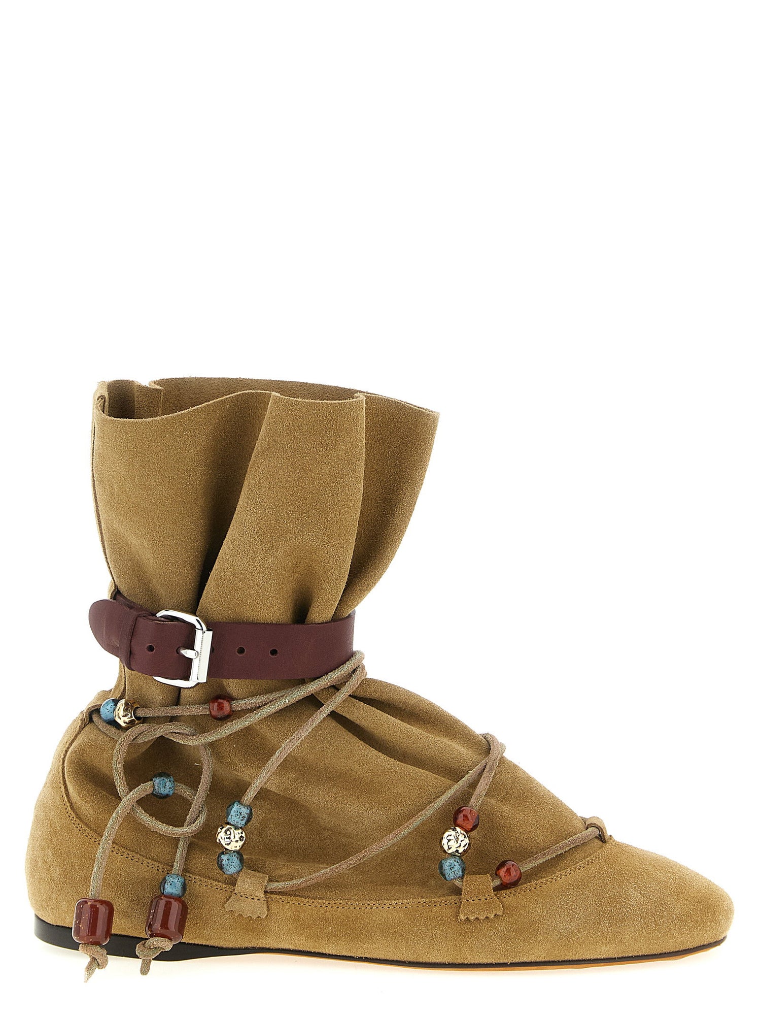 Isabel Marant Letiz Ankle Boots Beige