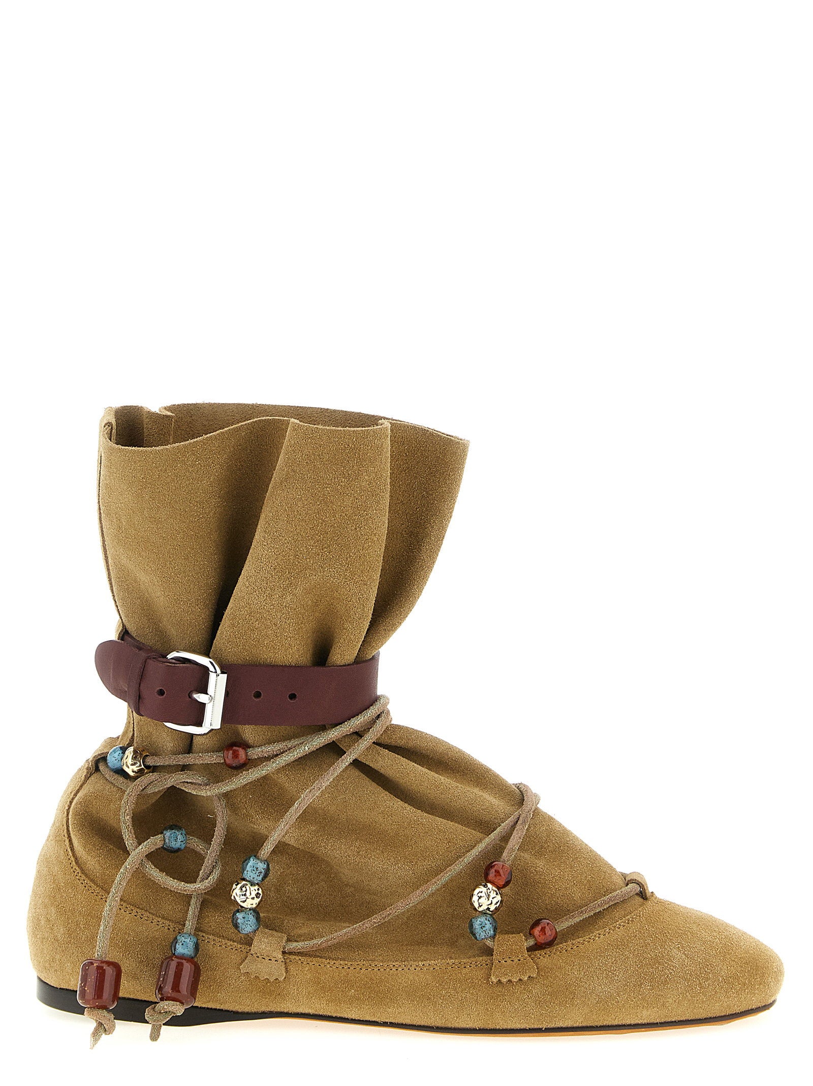 Isabel Marant Letiz Ankle Boots Beige