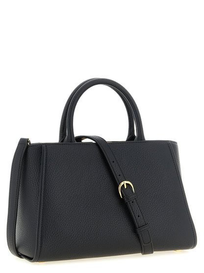 Elisabetta Franchi Maxi Logo Shopping Bag Black