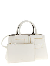 Elisabetta Franchi Maxi Logo Shopping Bag White