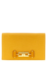 Elisabetta Franchi Lizard Print Crossbody Bag Beige