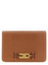 Elisabetta Franchi Lizard Print Crossbody Bag Brown