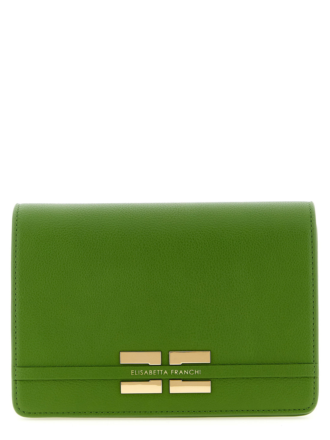 Elisabetta Franchi Logo Shoulder Strap Green
