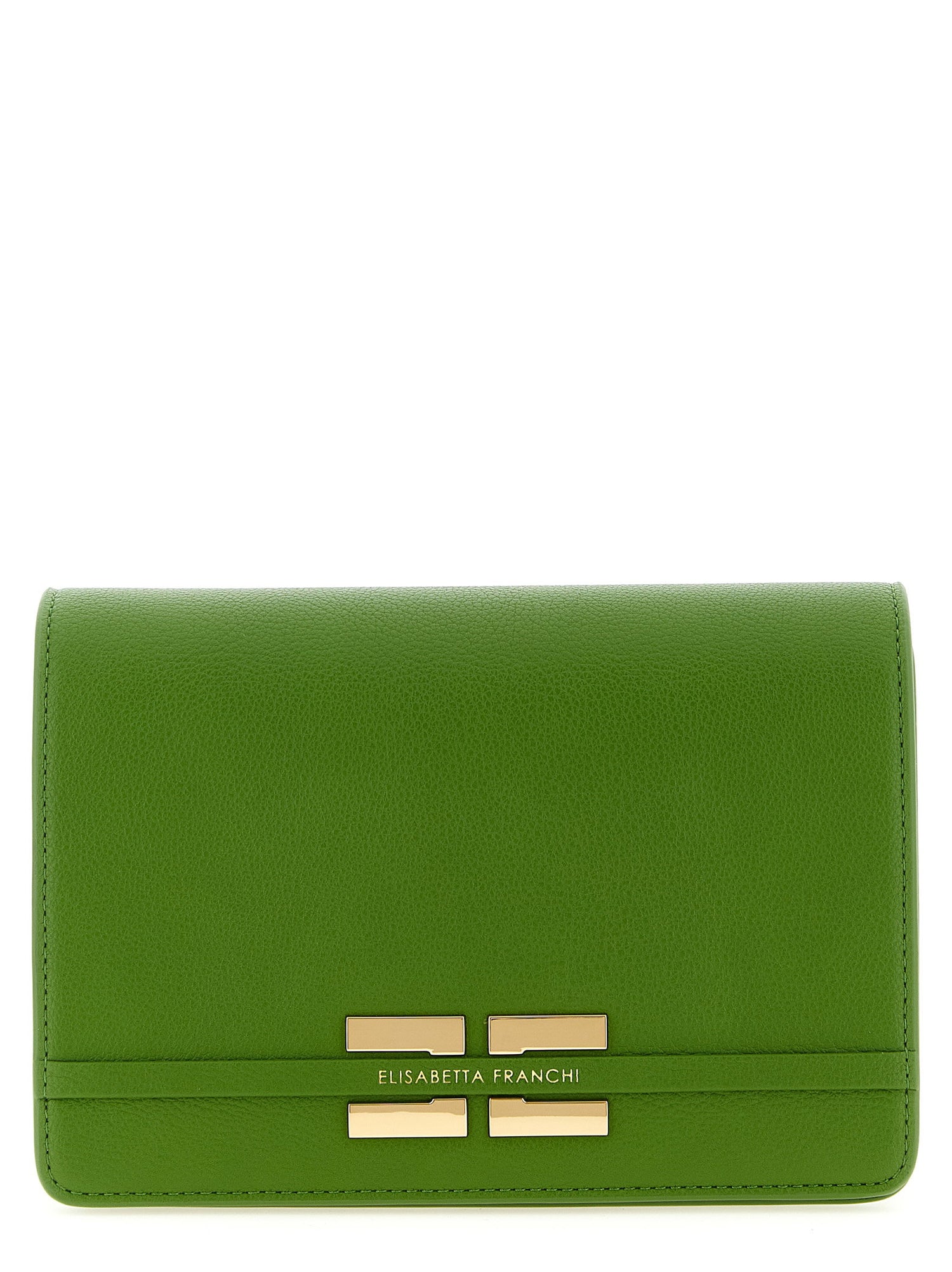 Elisabetta Franchi Logo Shoulder Strap Green