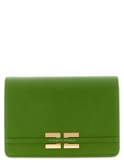 Elisabetta Franchi Logo Shoulder Strap Green