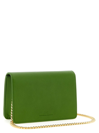 Elisabetta Franchi Logo Shoulder Strap Green