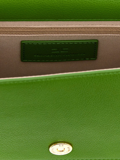 Elisabetta Franchi Logo Shoulder Strap Green
