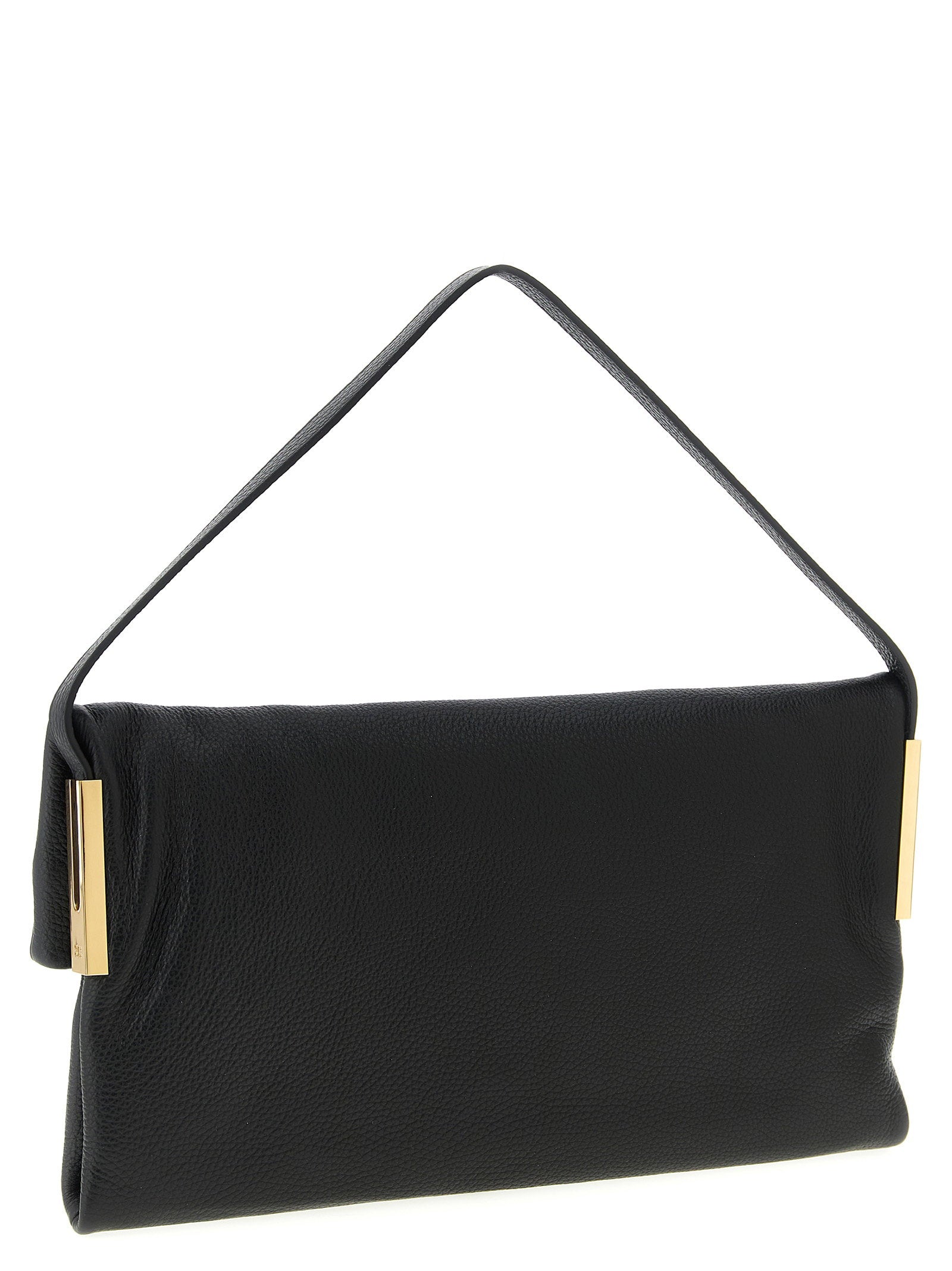 Elisabetta Franchi Logo Shoulder Bag Black