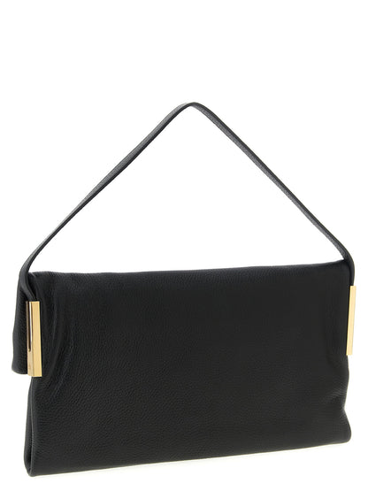 Elisabetta Franchi Logo Shoulder Bag Black