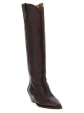 Isabel Marant Denvee Western Style High Boots Bordeaux