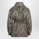 Givenchy Khaki Nylon Shawl-Collar Zip Bomber Jacket Green