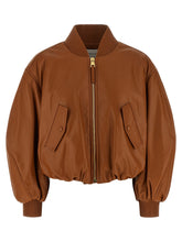 Givenchy Cropped Bomber Jacket Brown