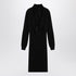 Givenchy Black Wool-Blend Turtleneck Slim Dress Black