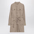 Givenchy Taupe Safari Poplin Shirt Dress Beige
