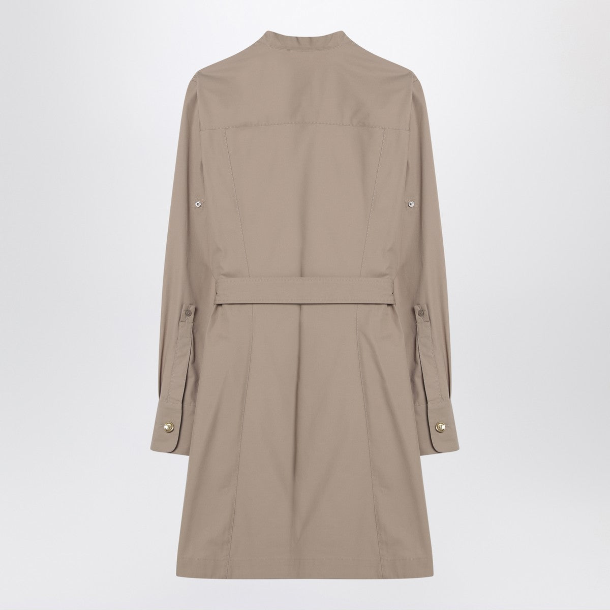 Givenchy Taupe Safari Poplin Shirt Dress Beige
