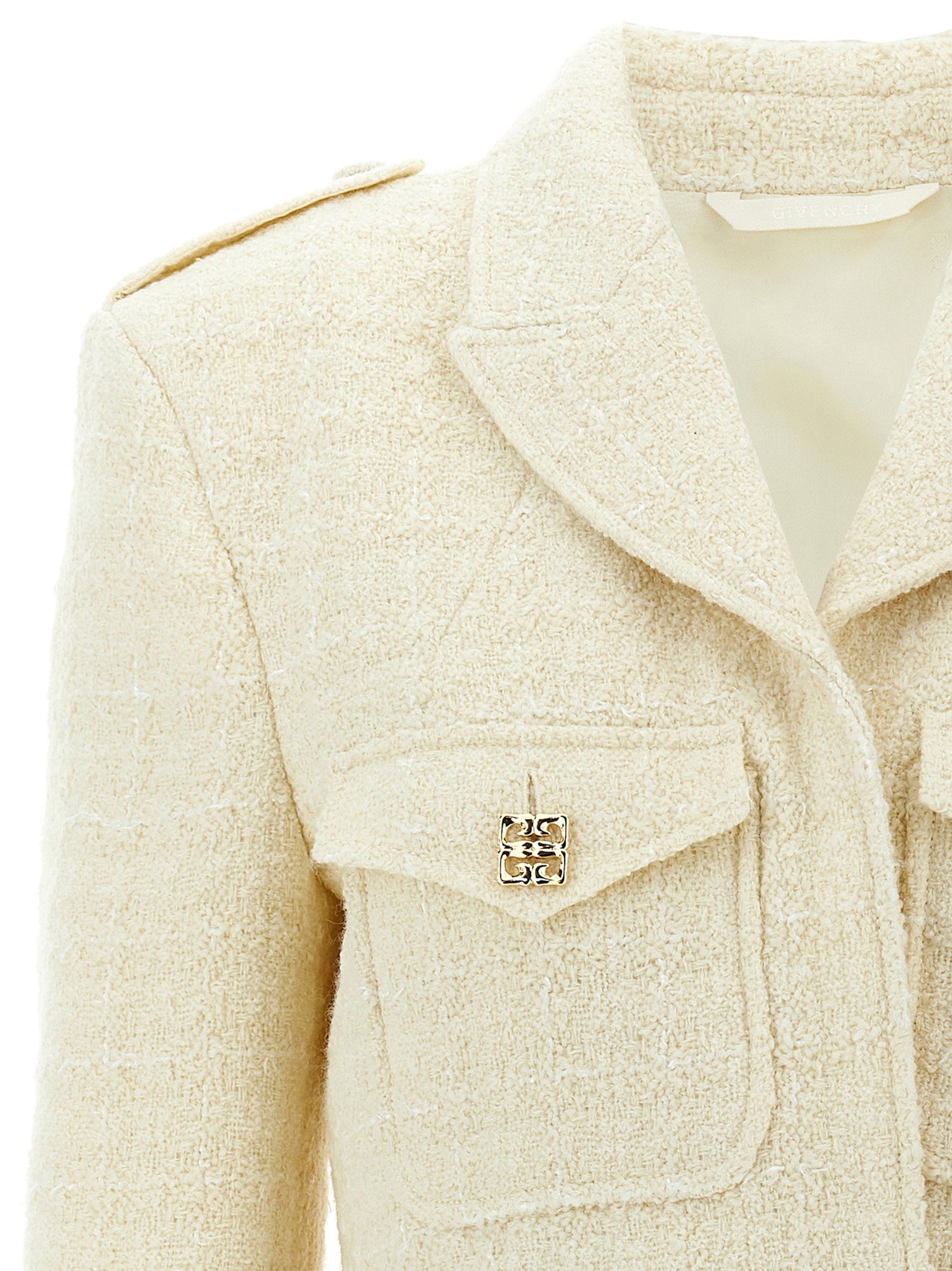 Givenchy Military Blazer White