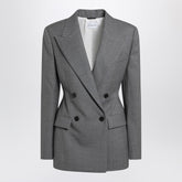 Givenchy Grey Double-Breasted Wool Jacket Grey