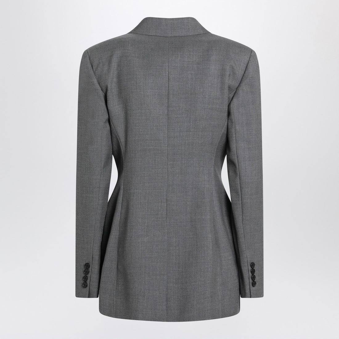 Givenchy Grey Double-Breasted Wool Jacket Grey