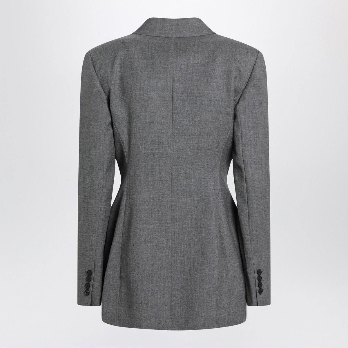Givenchy Grey Double-Breasted Wool Jacket Grey